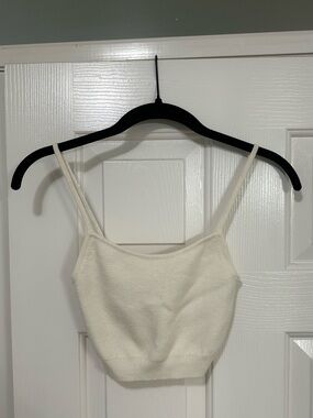 Aritzia Cream Knit Tank